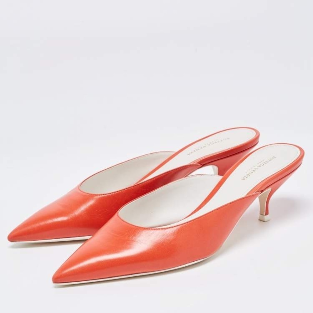 Orange bottega veneta kitten heels - Picture 2 of 11